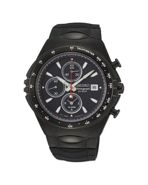 Seiko Macchina Sportiva Men's Black Watch SNAF87P1