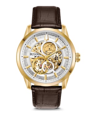 Bulova Automatic / Wilton Men's Brown Watch 97A138
