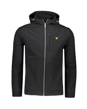 Lyle & Scott softshelljack in zwart