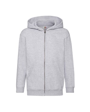 Fruit Of The Loom Kinderen / Kinder Unisex Sweatshirt met capuchon (Heather Grijs)