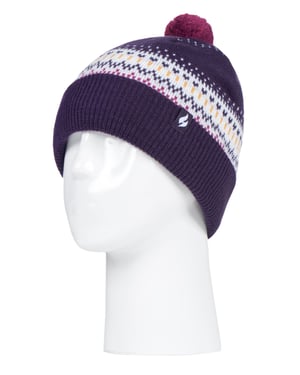 Heat Holders - Thermische wintermuts voor dames - Paars