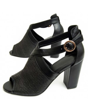 Montevita Heel Sandalen Avara in Zwart