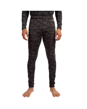 Trespass Mens Derren Camo Base Layer Bottoms (Dark Grey)