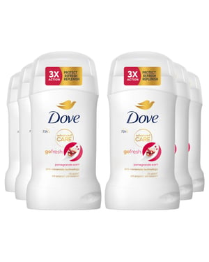 Dove Women Go Fresh Anti-Perspirant Deo Stick with 72H Protection 50ml, 6 Pk