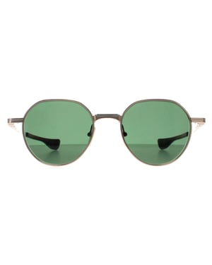 Dita Rond Unisex Witgoud Zilver G-15 Groen Vers Eén
