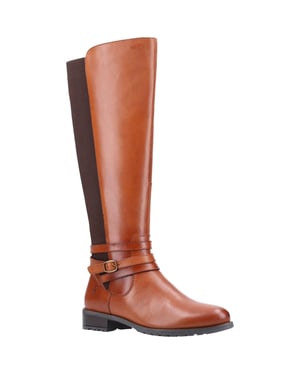 Hush Puppies Dames/dames Vanessa lederen kuitlaarzen (Tan)