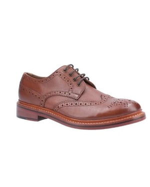 Cotswold Heren Quenington Goodyear Welt Lace Up Leren Schoen (Bruin)