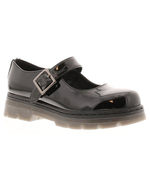 Miss Riot Girls School Shoes twister black