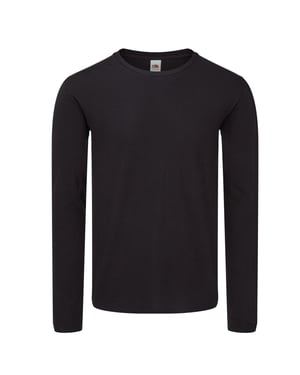 Fruit of the Loom Unisex adult iconic t-shirt met lange mouwen