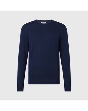 Herentrui Calvin Klein Merino Wol in Navy
