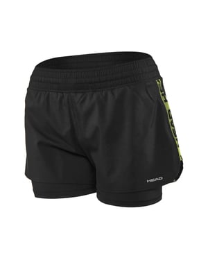 Head Advantage Womens Black Tennis Shorts