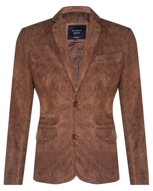 Blazer suède jas Zachte Italiaanse leren jas