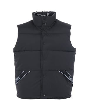 BOSS Logo Tape Reversible Gilet - Black