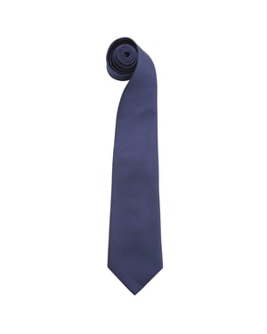 Premier Mannen 'Kleuren' Effen Mode / Zakelijke Stropdas (Marineblauw)