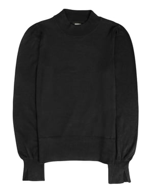 High Neck Puff Sleeve Jumper