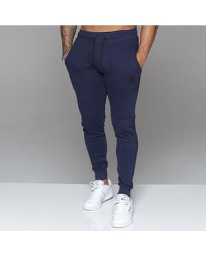 MYT heren slim fit joggingbroek marineblauw