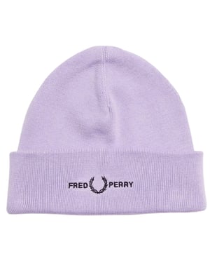 Fred Perry grafisk logotyp lila lila mössa