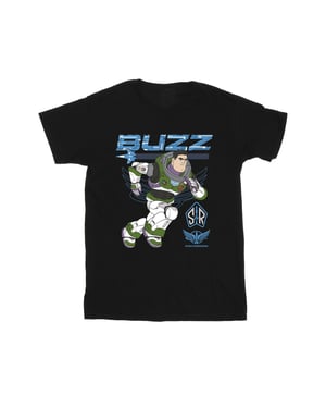 Disney Jongens Lightyear Buzz Run To Action T-Shirt (Zwart)
