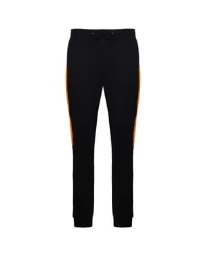 Devote London Ronnie Mens Black/Orange Track Pants