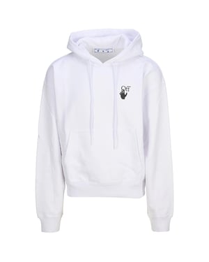Off-White Caravaggio Lute Design Black Oversized Hoodie