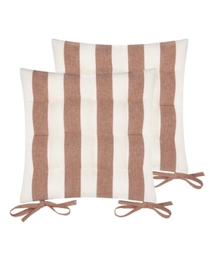 Yard Hayle Striped Cotton 2 Pack Seat Pads