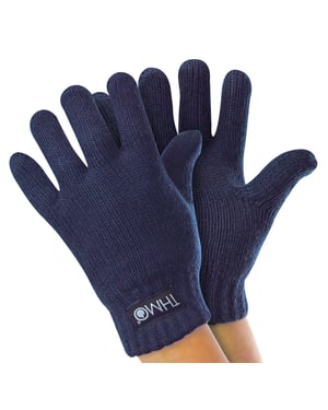 Childrens Thinsulate Gloves for Winter | THMO | Boys & Girls Knitted Thermal Full Finger Gloves for Kids - Blue