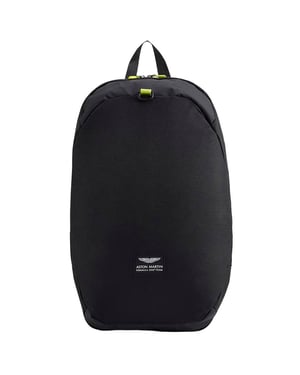 Aston Martin F1 Official Team Mens Black Backpack
