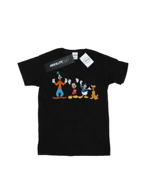 Disney Mens Mickey Mouse Friends T-Shirt (Black)