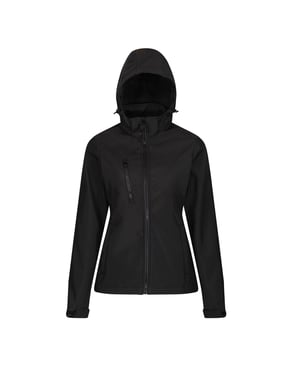 Regatta Venturer 3 Layer Membrane Soft Shell-jacka för damer/kvinnor (svart)