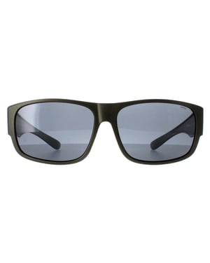 INVU Rechthoek Unisex Mat Olive Metallic Grey Gepolariseerd E2601
