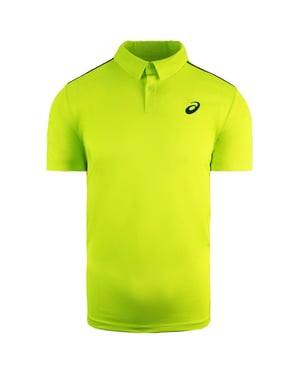 Asics Player Mens Green Tennis Polo Shirt