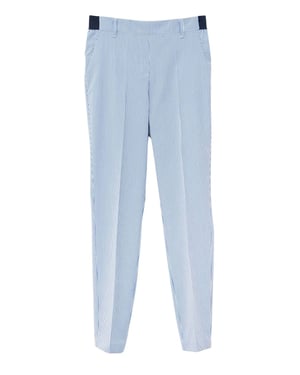 Fine Stripe Stretch Trousers