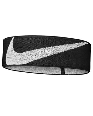 Nike Knitted Logo Headband (Black/Grey)