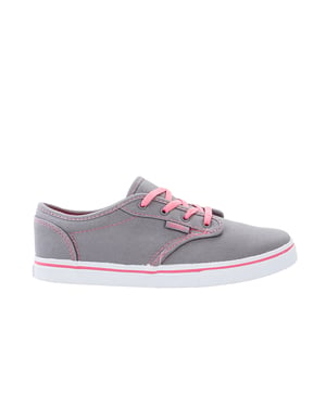 Vans Atwood Low Lace-Up Grey Canvas Kids Plimsolls SEGATP