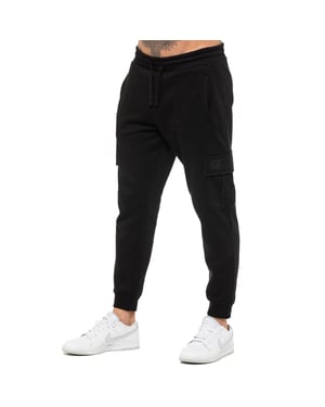 Enzo | Mens Cargo Joggers - Black