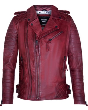 Leather Biker Quilted Brando Motorcycle Jacket