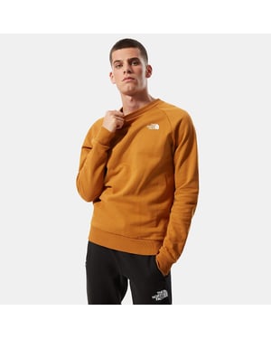 The North Face Raglan Back Box Mens Crewneck Sweatshirt Tan