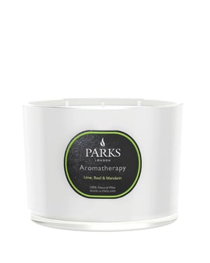 LIME,BASIL & MANDARIN CANDLE, 3 WICK 380G