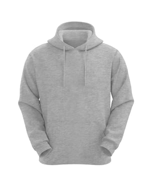 VR2 Denim Mens Plain Hoodie Long Sleeve Pullover