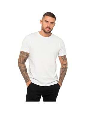 Enzo | Mens Crew Neck T-Shirt - White