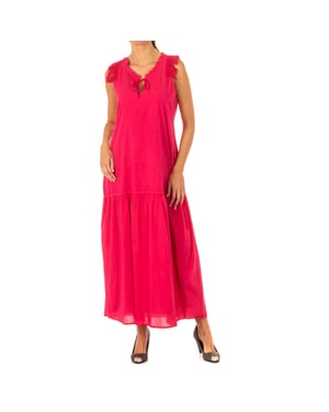 Mouwloze jurk met gesloten hals LWD007 vrouw