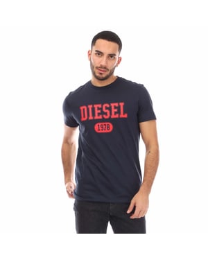 Men's Diesel T-Diegor 1-A T-Shirt in Navy