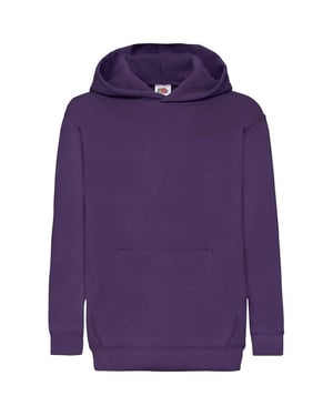 Fruit of the Loom Kinderen/Kinderen Classic Hooded Sweatshirt (Paars)