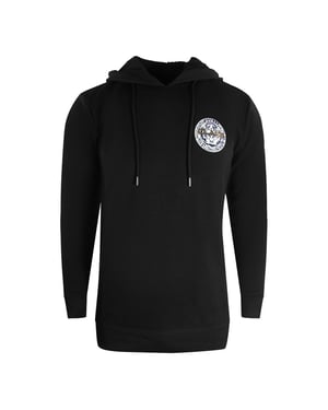 Cavalli Class zwarte hoodie met groot cirkelontwerp