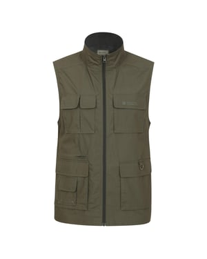 Mountain Warehouse Heren Trek II Gilet (Kaki Groen)