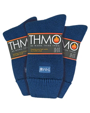 THMO - 3 Pack Multipack Ladies Thick Winter Warm Socks with Comfort Top