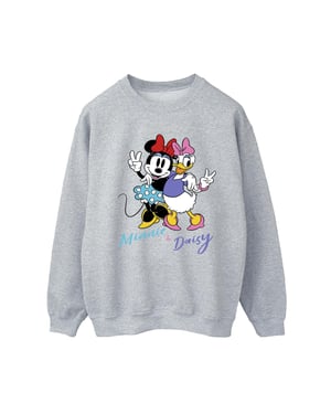 Disney Dames/Dames Minnie Mouse en Madeliefje Sweatshirt (Sportgrijs)