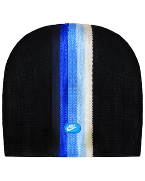Nike Logo Striped Mens Multicolour Beanie
