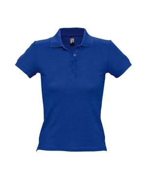 SOLS Vrouwen/dames Mensen Pique Korte Mouw Katoenen Poloshirt (Koningsblauw)