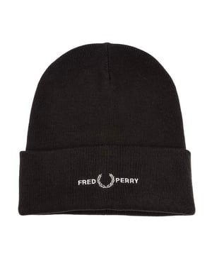 Accessories Fred Perry Graphic Beanie Hat in Green